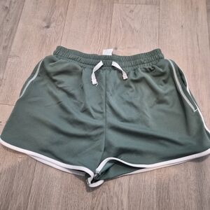 Gymshark Forest Green Shorts with White Accents